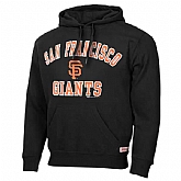 Men's San Francisco Giants Stitches Fastball Fleece Pullover Hoodie-Black